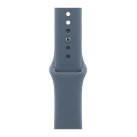 Apple Watch Series 11, 42mm, Aluminum Silver, Anchor Blue Sport Band - S/M