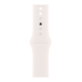 Apple Watch Series 11, 46mm, Aluminum Silver, Light Blush Sport Band - S/M
