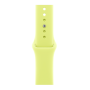 Apple Watch Series 11, 46mm, Aluminum Silver, Neon Yellow Sport Band - M/L
