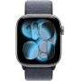 Apple Watch Series 11, 42mm, Aluminum Space Gray, Anchor BlueTextile Sport Loop