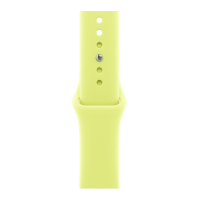Apple Watch Series 11, 46mm, Aluminum Space Gray, Neon Yellow Sport Band - M/L