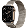 Apple Watch Series 11, 42mm, Gold Titanium Case, Natural Milanese Loop
