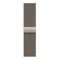 Apple Watch Series 11, 42mm, Gold Titanium Case, Natural Milanese Loop