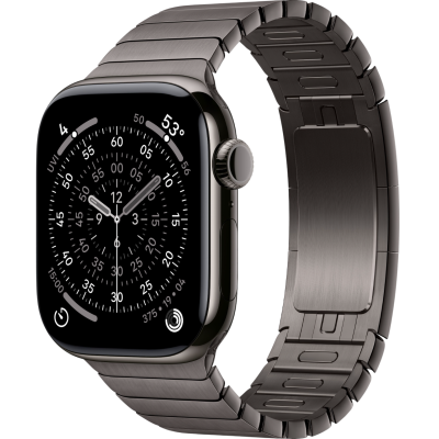 Apple Watch Series 11, 42mm, Slate Titanium Case, Slate Link Bracelet