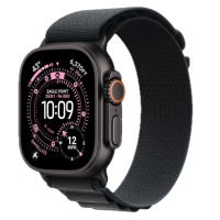 Apple Watch Ultra 3, 49mm, Black Titanium, Alpine Loop, Black - M