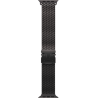 Apple Watch Ultra 3, 49mm, Black Titanium, Titanium Milanese Loop, Black - S