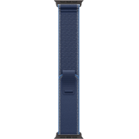 Apple Watch Ultra 3, 49mm, Black Titanium, Trail Loop, Blue/Bright Blue - S/M