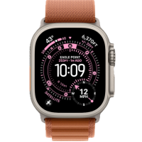 Apple Watch Ultra 3, 49mm, Natural Titanium, Alpine Loop, Terra Cotta - M