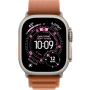 Apple Watch Ultra 3, 49mm, Natural Titanium, Alpine Loop, Terra Cotta - M