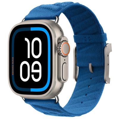 Apple Watch Hermes Ultra 3, 49mm, Natural Titanium, ремешок En Mer, Bleu Hidra