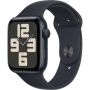 Apple Watch SE Gen 2 2024, 44mm, MRE93, Midnight, cпортивный ремешок цвета "Тёмная ночь" (M/L, 160–210 mm)
