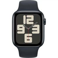 Apple Watch SE Gen 2 2024, 44mm, MRE93, Midnight, cпортивный ремешок цвета "Тёмная ночь" (M/L, 160–210 mm)