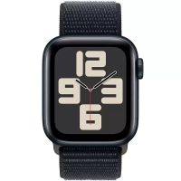 Apple Watch SE Gen 2 2024, 44mm, MREA3, Midnight, текстильный ремешок цвета "Тёмная ночь"