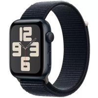 Apple Watch SE Gen 2 2024, 44mm, MREA3, Midnight, текстильный ремешок цвета "Тёмная ночь"