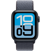 Apple Watch SE 3, GPS+Cellular, 40mm, Aluminum Midnight, Sport Loop Anchor Blue