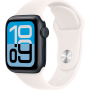 Apple Watch SE 3, GPS+Cellular, 40mm, Aluminum Midnight, Sport Band Light Blush, M/L