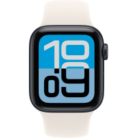 Apple Watch SE 3, GPS+Cellular, 40mm, Aluminum Midnight, Sport Band Starlight, M/L