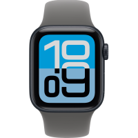 Apple Watch SE 3, GPS+Cellular, 40mm, Aluminum Midnight, Sport Band Stone Gray, M/L