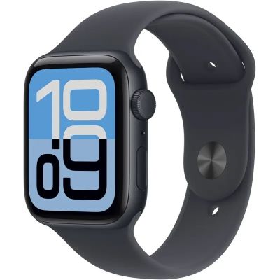 Apple Watch SE 3, GPS+Cellular, 40mm, Aluminum Midnight, Sport Band Midnight, M/L (MEPC4)