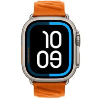 Apple Watch Ultra 2 Hermès, Natural Titanium, Orange En Mer