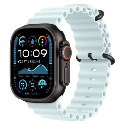 Apple Watch Ultra 2 (2024) GPS + Cellular, 49 мм, Black, Ocean Band «Ice Blue»