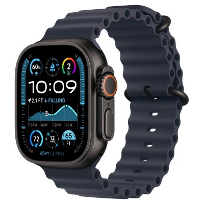 Apple Watch Ultra 2 (2024) GPS + Cellular, 49 мм, Black, Ocean Band «Navy»