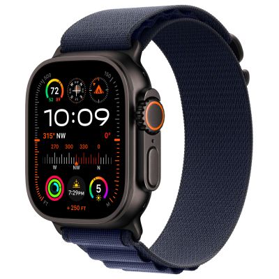 Apple Watch Ultra 2 (2024) GPS + Cellular, 49 мм, Black, Alpine Loop «Navy», L