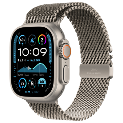 Apple Watch Ultra 2 (2024) GPS + Cellular, 49 мм, Natural, Titanium Milanese Loop «Natural», M