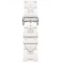 Apple Watch Hermes 11, 42mm, Silver, Kilim Single Tour Deployment Buckle, Blanc
