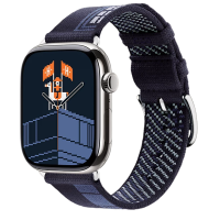 Apple Watch Hermes 11, 46mm, Silver, Faubourg Party Single Tour, Bleu Nuit