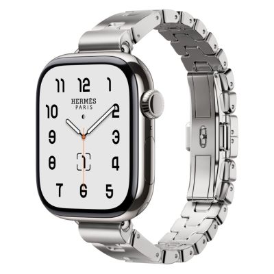 Apple Watch Hermes 11, 42mm, Silver, Grand H Fin Single Tour, Gris (L)