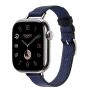 Apple Watch Hermes 11, 42mm, Silver, Twill Jump Attelage Single Tour, Navy/Noir