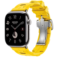 Apple Watch Hermes 11, 46mm, Silver, Kilim Single Tour Deployment Buckle, Sun