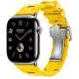 Apple Watch Hermes 11, 46mm, Silver, Kilim Single Tour Deployment Buckle, Sun
