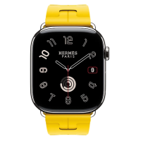 Apple Watch Hermes 11, 46mm, Silver, Kilim Single Tour Deployment Buckle, Sun