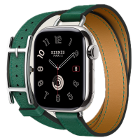 Apple Watch Hermes 11, 42mm, Silver, Hapi Double Tour, Vert Moyen