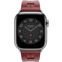 Apple Watch Hermes Series 10 42mm, Silver Titanium,  Kilim Single Tour, Rouge H