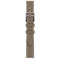 Apple Watch Hermes Series 10 42mm, Silver Titanium, Attelage Single Tour, Etoupe