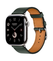 Apple Watch Hermes 11, 46mm, Silver, Single Tour, Vert Mangrove