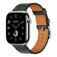 Apple Watch Hermes 11, 46mm, Silver, Single Tour, Vert Mangrove
