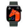Apple Watch Hermes 11, 42mm, Silver, Single Tour Strap, Vert Mangrove