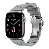 Apple Watch Hermes 11, 42mm, Silver, Kilim Single Tour Deployment Buckle, Gris