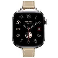 Apple Watch Hermes 11, 42mm, Silver, Single Tour Strap, Swift calfskin, Trench