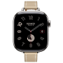 Apple Watch Hermes 11, 42mm, Silver, Single Tour Strap, Swift calfskin, Trench