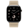 Apple Watch Hermes 11, 46mm, Silver, Single Tour, Swift calfskin, Trench