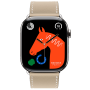 Apple Watch Hermes 11, 46mm, Silver, Single Tour, Swift calfskin, Trench