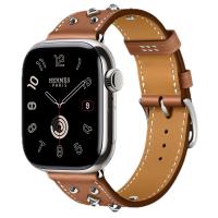 Apple Watch Hermes 11, 46mm, Silver, Single Tour, Clou Medor Rock, Gold