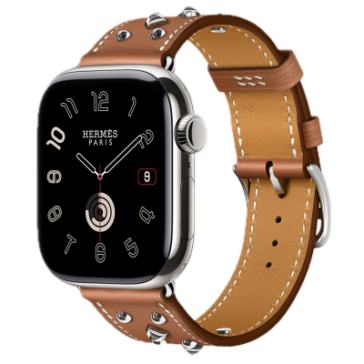 Apple Watch Hermes 11, 46mm, Silver, Single Tour, Clou Medor Rock, Gold
