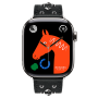 Apple Watch Hermes 11, 46mm, Silver, Single Tour, Clou Medor Rock, Noir