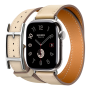 Apple Watch Hermes 11, 42mm, Silver, Hapi Double Tour, Craie